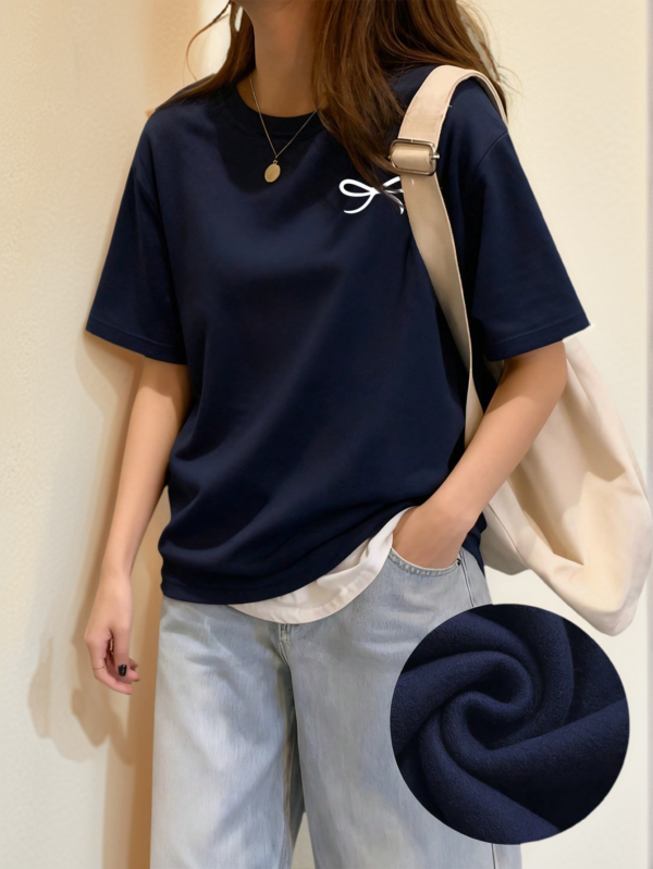 Tween Girls' Casual Pink Graphic Print Crew Neck Short Sleeve T-Shirt, Summer Top