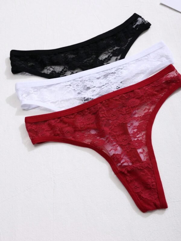 http___img.ltwebstatic.com_images3_spmp_2024_06_16_65_171854053322328d0601995c97dc982f4c485741dd Upgrade your lingerie collection with this elegant and feminine 6-piece thong set from SHEIN. Designed to combine comfort with a touch of sensual style, these lace thongs feature delicate floral edges and vibrant colors perfect for everyday confidence.