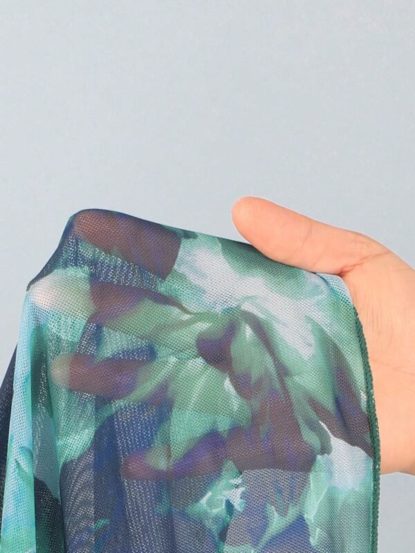 Soleia Holiday Outfits Summer Outfits Vacation Outfits Woman Summer Outfits For Women Bathing Suits For Women Women's Summer Beach Floral Print Halter Tie Sexy Bikini Swimsuit Set With Cover Up And Half Skirt